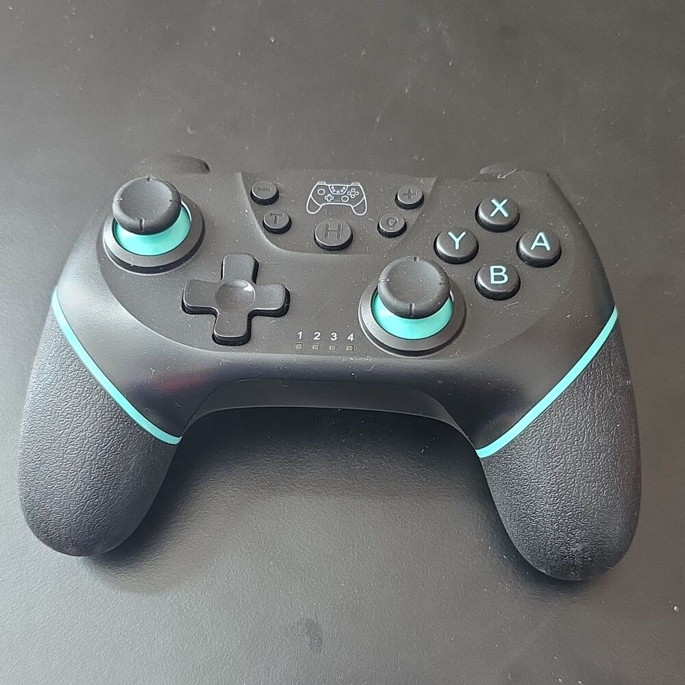 N-SL Wireless Controller Ergonomic Black/Blue for Nintendo Switch TESTED